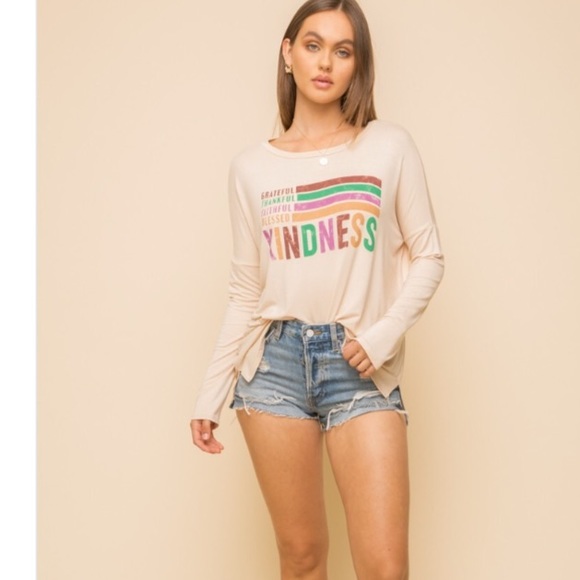 Kindness Print Oversized Knit Top - Picture 6 of 10